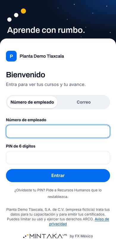Mintaka LMS: entrar es fácil