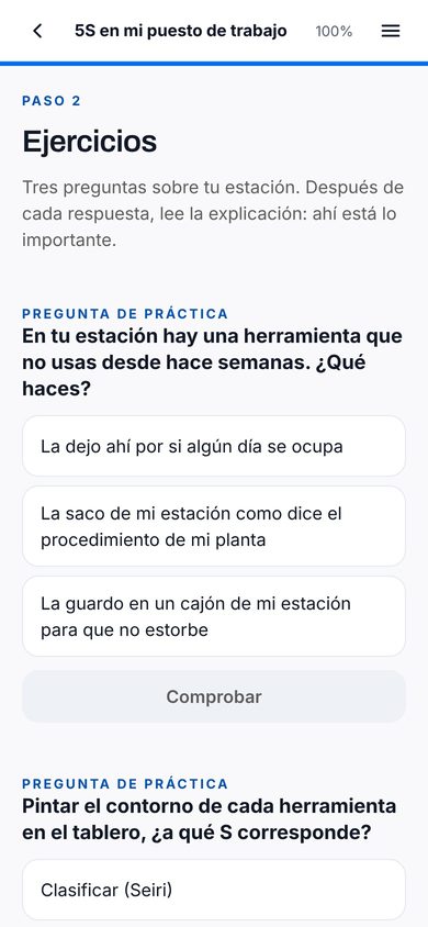 Mintaka LMS: practicar con su planta